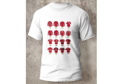 Nottingham Forest FC Retro Art Football Shirts T-Shirt